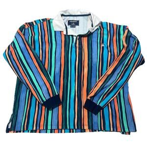 Men's Chubbies Afternoon Special Rugby Long Sleeve Shirt Size XL